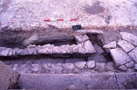 Galerie ouest Sondage G1. Canalisation.