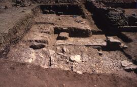 Passage H (H3). Cardo et passage H vue du sud.