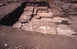 Passage H (H3). Cardo et passage H vue du sud.