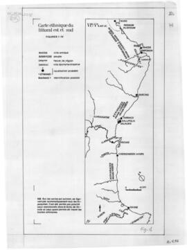 Carte ethnique du littoral est et sud (VIe-Ve avant JC) (fig.1).