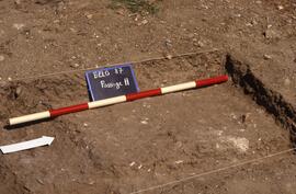 Passage H Sondage H1. Vestiges du sol claudien ?.