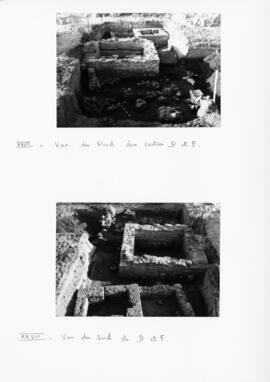 XXVII - Vue du Nord des côtés D et F/XXVIII - Vue du Sud de D et F.