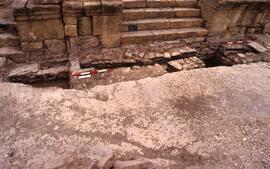 Galerie ouest sondage de vaux escalier du passage H.