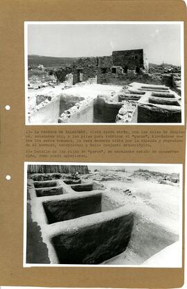 1.- La Fabrica de Salazones, vista desde atrás, con las salas de desPièce, saladeros etc. y las p...