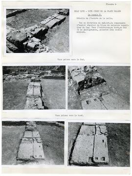 Belo 1970. Côte ouest de la place dallée. Le temple F. Détails de l'entrée de la cella. Angle nor...