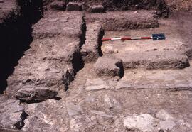 Passage H (H3). Cardo et passage. Vue du sud.