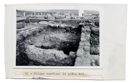 XI.- Maison tardive : la pièce Sud.