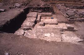 Passage H (H3). Cardo et passage. Vue du sud.