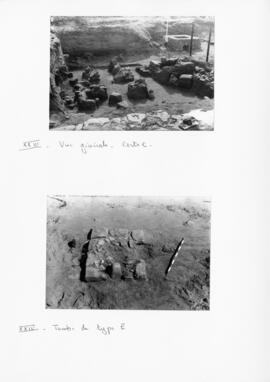 XXIII - Vue générale, carte C/XXIV - Tombe de type E.