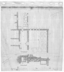 Factorias. Plan et coupe A-B (Carp. 3).