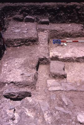 Passage H (H3). Cardo et passage. Vue du sud.