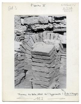Thermes de Baelo, détail de l'hypocauste.