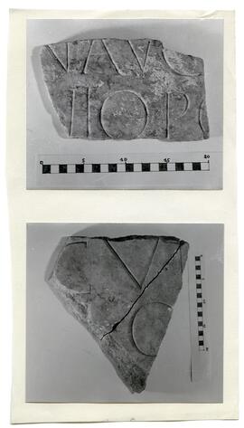 Matériel archéologique/Material arqueológico : épigraphie/epigrafía.