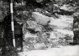 Belo oct. 1979. D 12-pièce VI enduits peints entre les 2 murs N S. Vue du Sud vers le Nord.