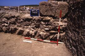 Terrasse Forum (Temple E)/Temple E'/ Mur ouest face interne.