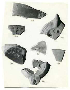 Matériel archéologique/Material arqueológico : céramique/cerámica.