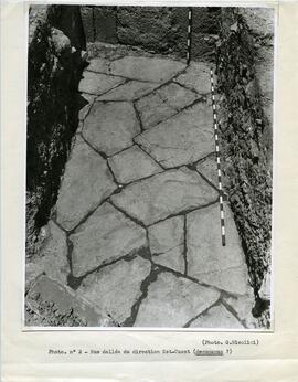 Photo.nº 2- Rue dallée de direction Est-Ouest (decumanus?).