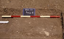 Passage H Sondage H1. Vestiges du sol claudien ?.