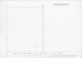 Étude Baelo Porte Ouest, relevé de points, feuillet de deux pages.