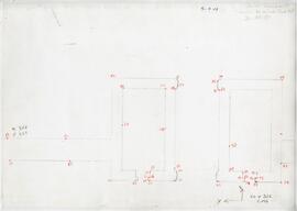 Baelo rempart. Porte Est, croquis de relevé.