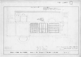 Étude Baelo thermes. Relevé de points.