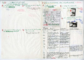 Dossier de préparation à la publication, feuillet de 11 pages. Fig.2.- Le grand mur est-ouest.