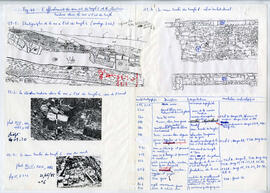 Dossier de préparation à la publication, feuillet de 11 pages. Fig.11. L'effondrement du mur est ...