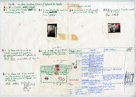 Dossier de préparation à la publication, feuillet de 11 pages. Fig.4.- Les deux escaliers d'accès...