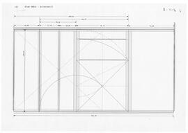 Plan Baelo-alternatif. Feuillet de 5 pages, tracés (localisation des cardos + données).