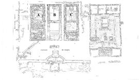 Bâtiment ouest, Esplanade des temples. Plan général des bâtiments.