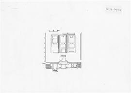 Plan des 3 temples et de l'esplanade.