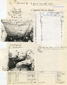 Archéo p.6 Document III et IV, feuillé de 5 pages. Document III : le grand mur est-ouest/Document...