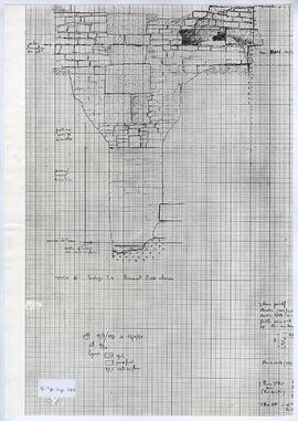 Sondage 4. Temple B. Parement Ouest inférieur.