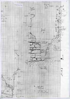 Coupe Sud-Ouest. Sondage/Temple A angle NE.