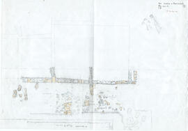 Structures à l'ouest des temples, plan. Temple A.