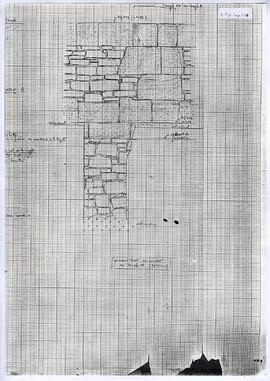 Parement Ouest du mur Ouest du Temple A (extérieur).