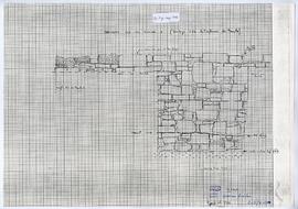 Parement sud du temple C (Sondage S 1A de l'esplanade des temples).